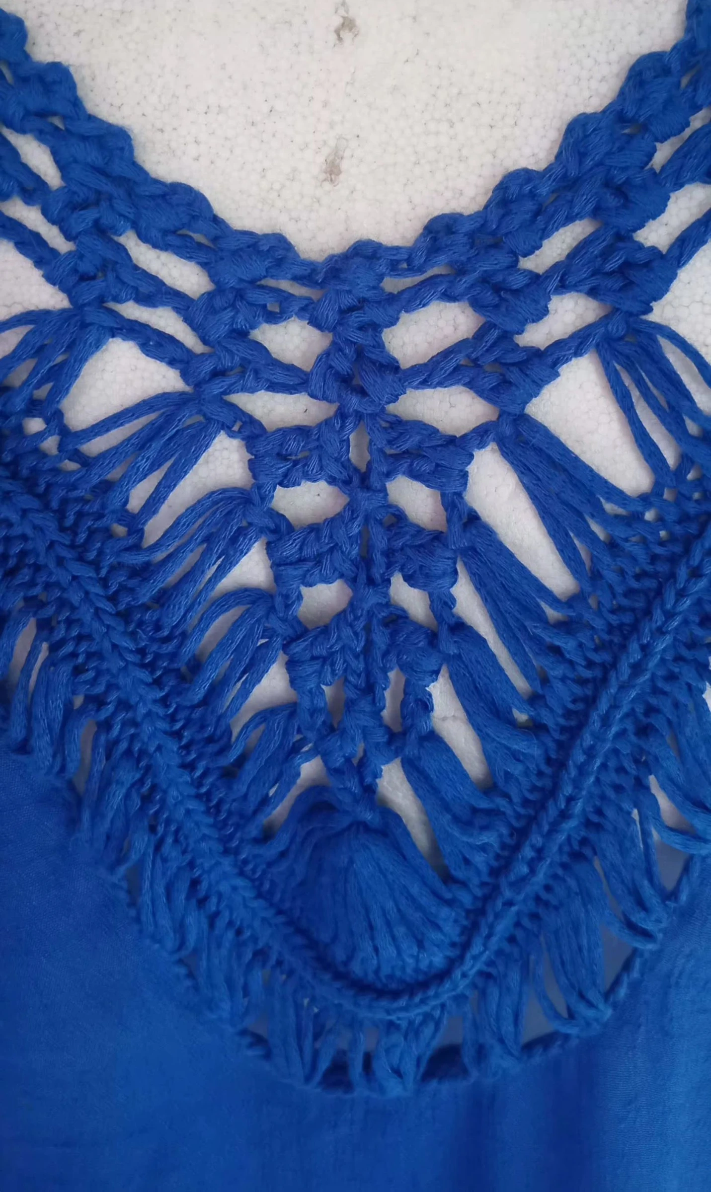 Túnica feminina azul boêmia Tamanho M – photo 4